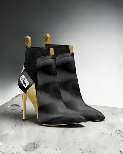 New York Tribeca Gold Flame – Veganer High Heel Damen
