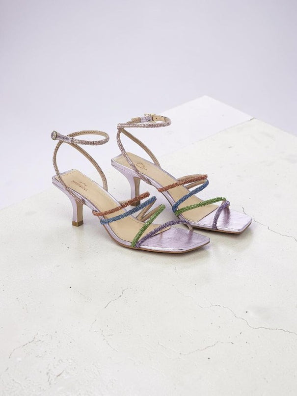 Arca Leder-Sandalen Lila