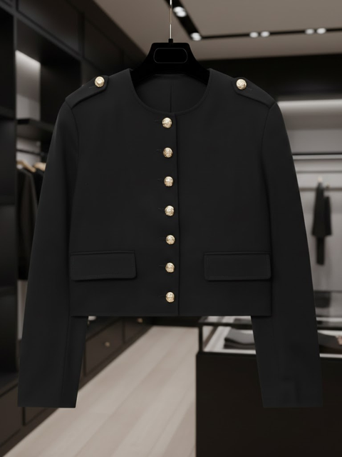 Regency Military Crop-Jacke • THE MET Neue Kollektion BYMANYC ® New York