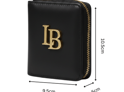 Regents Park Mini Black Plant-Based Leather Wallet (Available for Pre-order 10th August 2026)