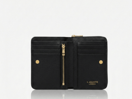 Regents Park Mini Black Plant-Based Leather Wallet (Available for Pre-order 10th August 2026)
