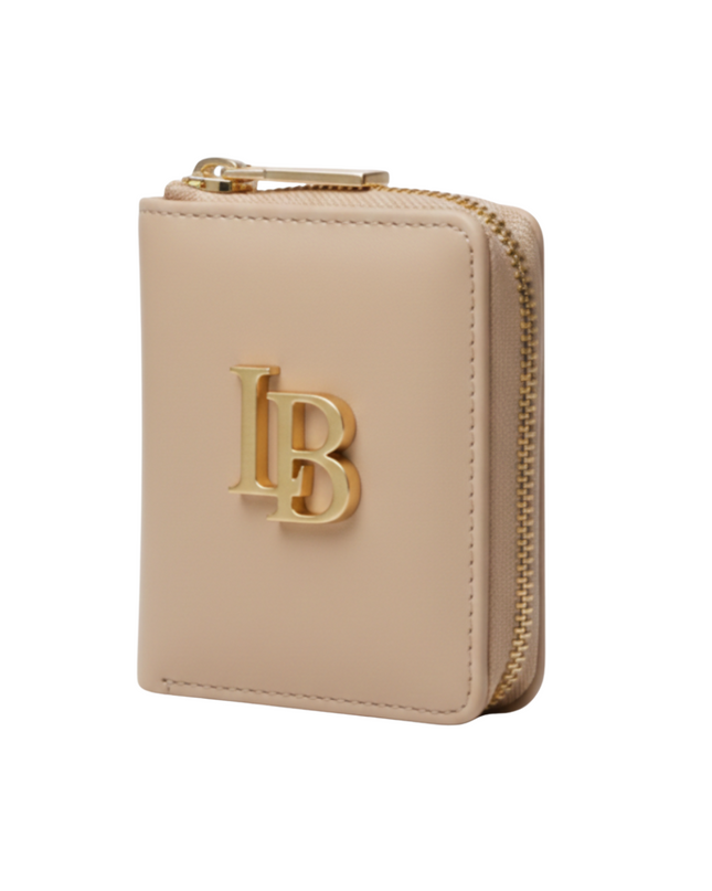 LaBante London | Regent's Park Mini Vegan Zip-Around Wallet | Nude