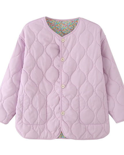 Reversible Quilted Lavender Floral Jacket HUDSON New Collection FASHION BYMANYC ® New York-1