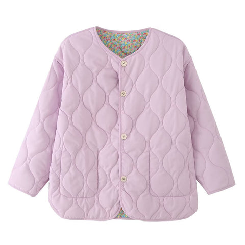 Reversible Quilted Lavender Floral Jacket HUDSON New Collection FASHION BYMANYC ® New York-1