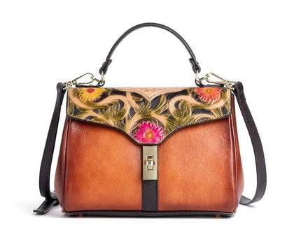 Rossie Viren Women's  Mini Leather Top Handle Satchel-0