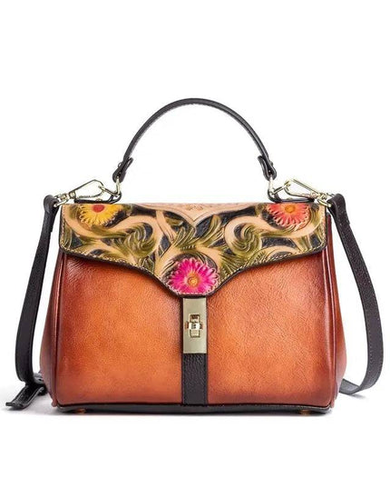 Rossie Viren Women's  Mini Leather Top Handle Satchel-0