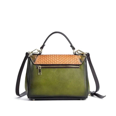 Rossie Viren Women's  Mini Leather Top Handle Satchel-3