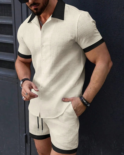 Summer Hawaiian Men's Comfortable Beach shorts set