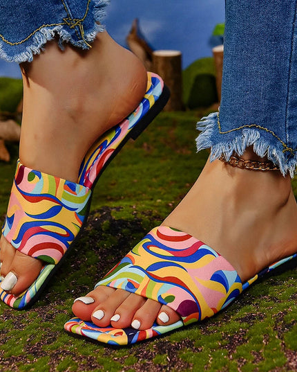 🥿 Fusion Funk Slippers | Colorful | Korean Style