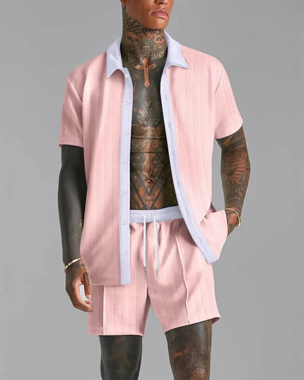 Retro cool summer Men's beach shorts set