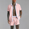 Retro cool summer Men's beach shorts set