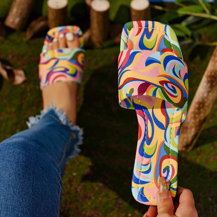🥿 Fusion Funk Slippers | Colorful | Korean Style