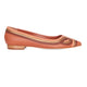 Begonia Karamell Leder-Ballerinas