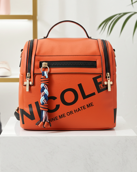 MOCHILA CREMALLERAS LATERALES "NICOLE LEE"