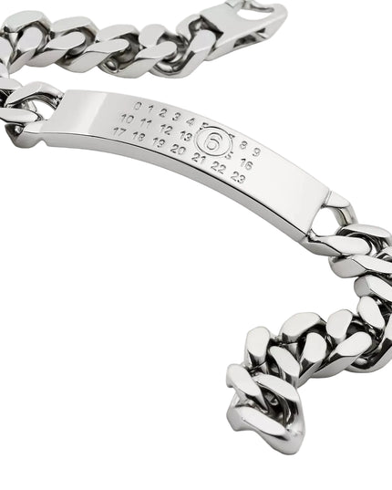 MM6 Maison Margiela | Numeric Signature Kettenarmband | Silberfarben | Damen