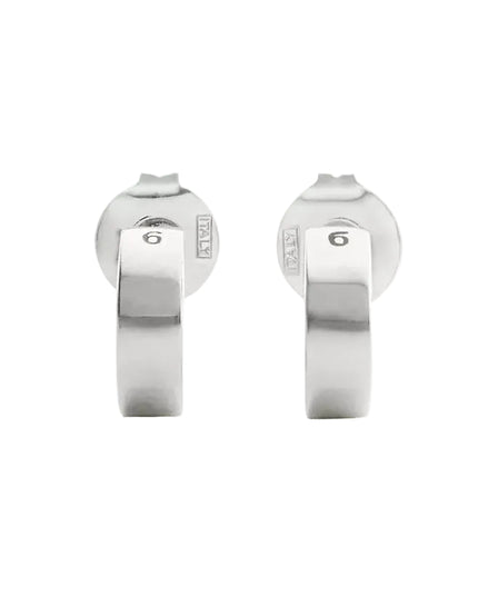 MM6 Maison Margiela | Numeric Minimal Signature Creolen | Silberfarben | Damen