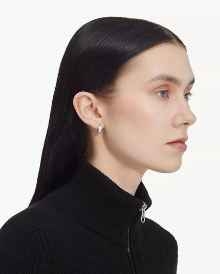 MM6 Maison Margiela | Numeric Minimal Signature Creolen | Silberfarben | Damen
