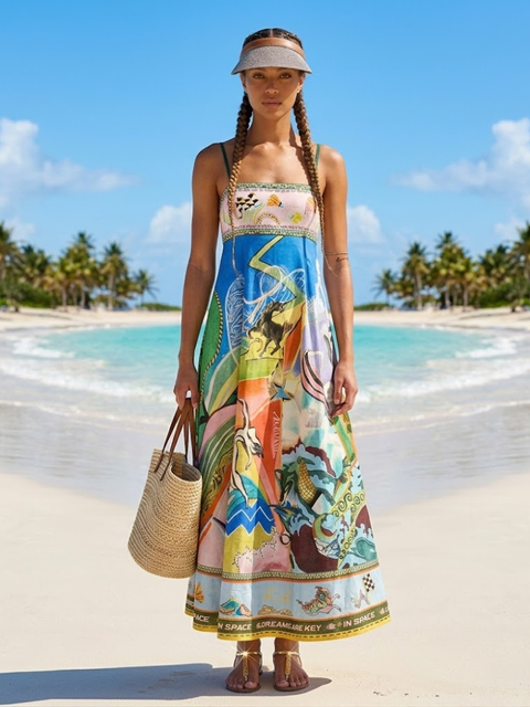 SOHO Artisanal Graphic Maxi Dress | Creative BYMANYC ® New York-2
