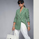 DAMEN BLAZER Grüner Tweed TRIBECA - BYMANYC ® New York