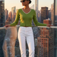 SOHO Women's Pistachio Green Knit Sweater Prêt-à-Porter BYMANYC ® New York-0