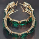ST. MARKS Multicolor Stone Hoop Earrings: NYFW BYMANYC ® New York-3