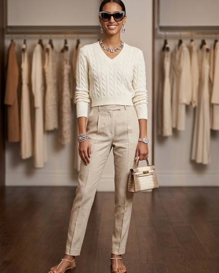 BYMANYC® New York | Sweater CHELSEA WALL STREET | White