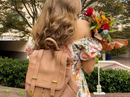 Agnes Brown Vegan Backpack