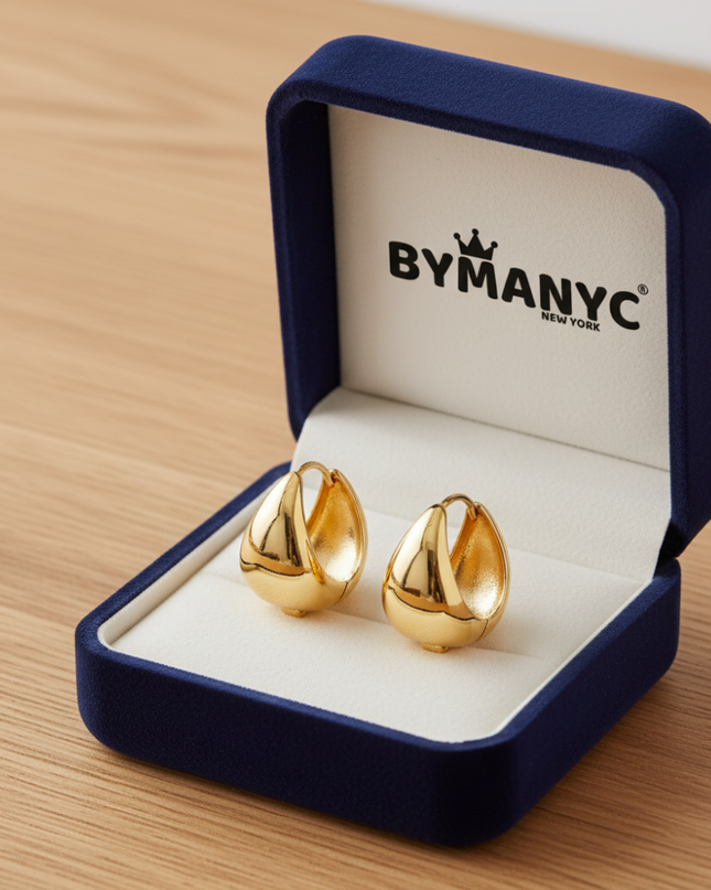 Sculptural Huggie Hoop Earrings SOHO BYMANYC ® New York-0