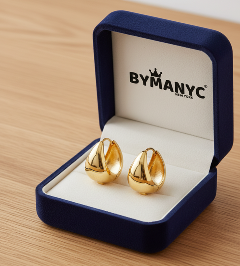 Sculptural Huggie Hoop Earrings SOHO BYMANYC ® New York-0
