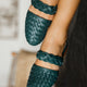 Sea Escape Woven Leather Slide Sandals-6