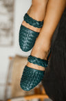 Sea Escape Woven Leather Slide Sandalen – ELF