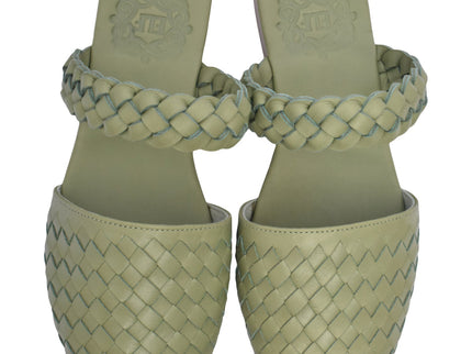 Sea Escape Woven Leather Slide Sandals-1