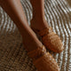 Sea Escape Woven Leather Slide Sandals-8