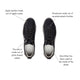 LB Black Apple Leather Sneakers for Women-4
