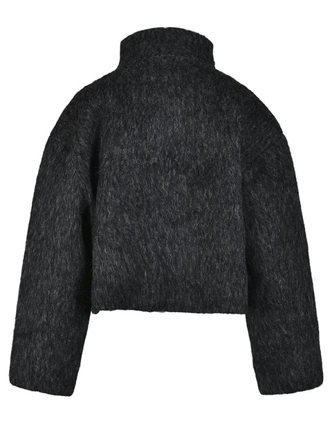 Short Wool-Feel Jacket, Upper West Side | Women - BYMANYC ® New York-3