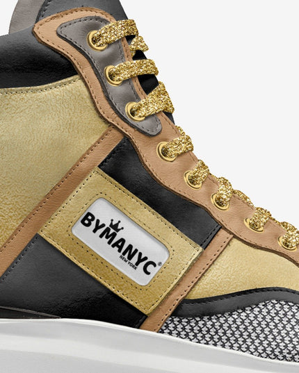 💟 Vegan Sport Sneaker MIDTOWN | Dorado (Gold) | Unisex | Handgefertigt in Italien