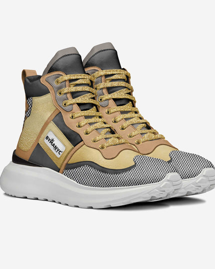 💟 Vegan Sport Sneaker MIDTOWN | Dorado (Gold) | Unisex | Handgefertigt in Italien