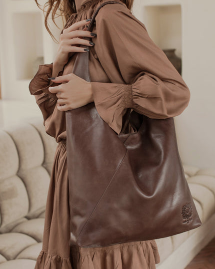 Sueno Slouchy Leather Bag-0