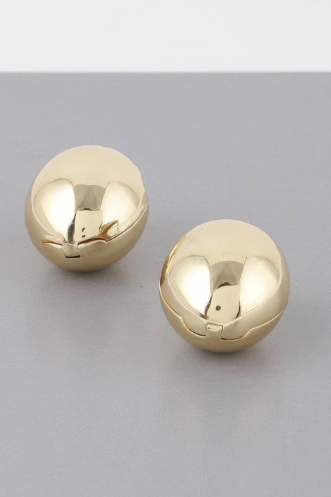 TRIBECA Empty Shell Clasp Earrings: NYFW BYMANYC ® New York-0