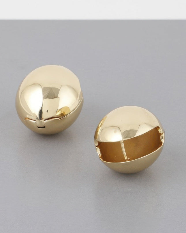 TRIBECA Empty Shell Clasp Earrings: NYFW BYMANYC ® New York-1