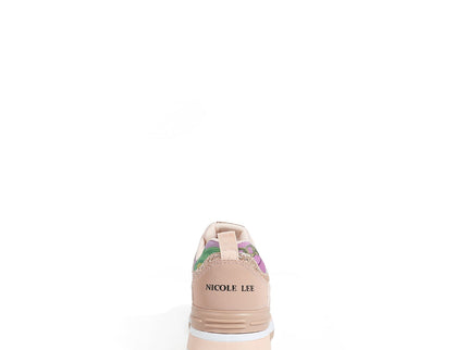 Modische Plateau-Sneaker (Violet Blossom)