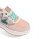 Modische Plateau-Sneaker (Violet Blossom)