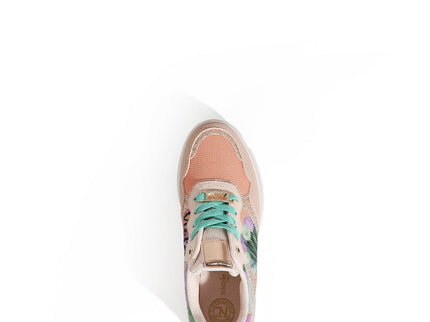 Modische Plateau-Sneaker (Violet Blossom)