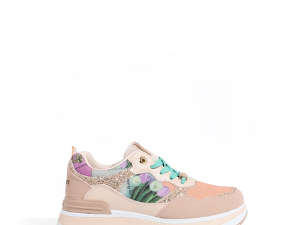Modische Plateau-Sneaker (Violet Blossom)