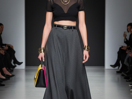 Tailored Flare Maxi Rock • MADISON | New Collection