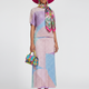Two-Piece Suit with Color Contrast Top and Pleated Skirt For Women, Midtown, BYMANYC New York.-0