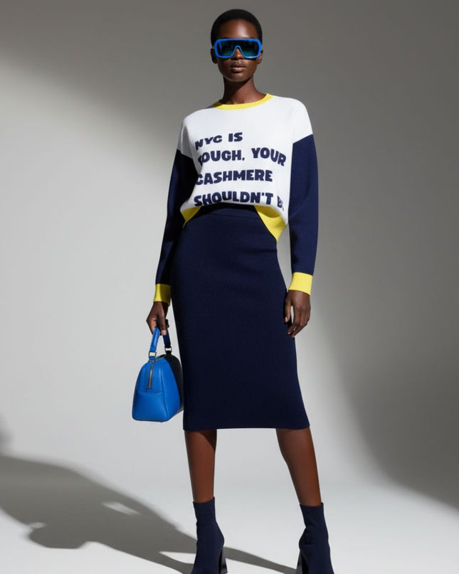 UPPER EAST SIDE Cashmere Sweater BYMANYC® New York-1