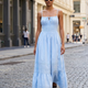UPPER EAST SIDE Damenkleid Himmelblau Prêt-à-Porter BYMANYC ® NY