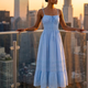 UPPER EAST SIDE Women's Sky Blue Dress Prêt-à-Porter BYMANYC ® NY-0