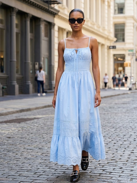 UPPER EAST SIDE Women's Sky Blue Dress Prêt-à-Porter BYMANYC ® NY-1